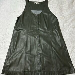 Loft Faux Leather Dress